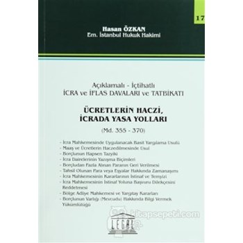 Ücretlerin Haczi, İcrada Yasa Yolları - Seri 17 (ISBN: 9786054847419)