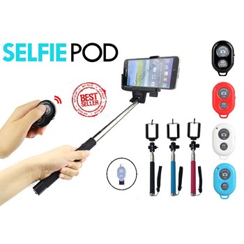İphone ve Android Kumandalı Selfie Monopod