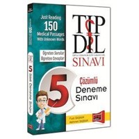 TIP DİL Tıpta Uzmanlık İçin Yabancı Dil Sınavı 5 Çözümlü Deneme Yargı Yayınları 2015 (ISBN: 9786051574462)