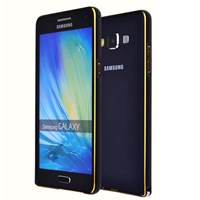 Microsonic Samsung Galaxy E5 Thin Metal Çerçeve Kılıf Siyah