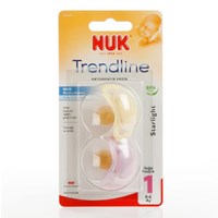 Nuk Starlight Kauçuk Emzik No:1 0-6 ay 2'li Paket 23988254