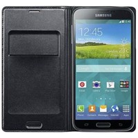 SAMSUNG EF-WG900B Galaxy S5 Cüzdanlı Kılıf Siyah