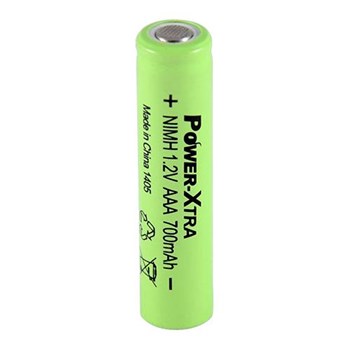 Power-Xtra 1.2V 700 mAh AAA Flat Size Pil