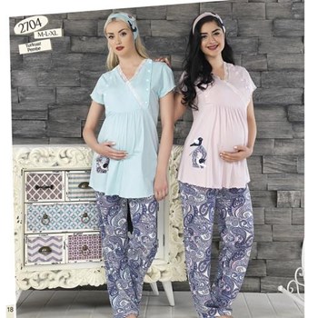 Haluk Baha Lohusa Pijama Takım Pembe M 24187669