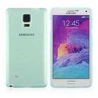 Soft TPU Galaxy Note 4 Ultra Slim Silikon Kılıf Mavi MGSAFGKNW24