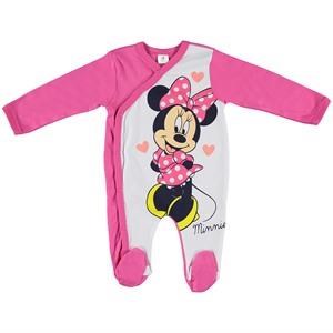 Disney Minnie Mouse Yandan Çıtlı Tulum Fuşya 3-6 Ay 29473090