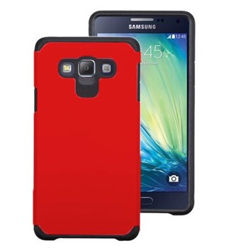 Microsonic Samsung Galaxy E7 Kılıf Slim Fit Dual Layer Armor Kırmızı