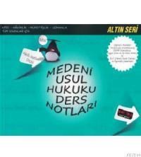 Medeni Usul Hukuku Ders Notları -Altın Seri (ISBN: 9786054974153)