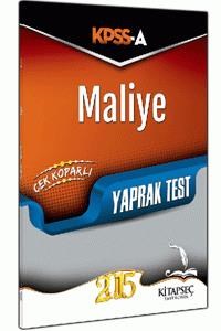 KPSS A Maliye Çek Kopar Yaprak Test Kitapseç Yayınları 2015 (ISBN: 9786051640686)