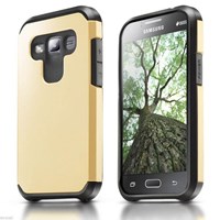 Microsonic Samsung Galaxy J2 Kılıf Slim Fit Dual Layer Armor Gold
