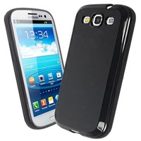 Microsonic Glossy Soft Kılıf Samsung Galaxy S3 I9300 Siyah