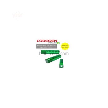 CODEGEN Mini-Micro USB Uyumlu 2800 mAh Li-Ion Powerbank Yeşil Renk IF28-G