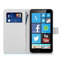 Microsonic Microsoft Lumia 640 Xl Kılıf Cüzdanlı Deri Beyaz