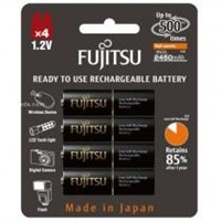 Fujitsu 1.2V R2U 2450 mAh AA Size Şarjli Kalem Pil 4'li Blister