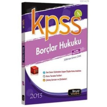 KPSS A Grubu Borçlar Hukuku (2013)