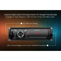 Piranha Charger D TYPE FM-USB-SD-AUX IN 50Wx4 OTO Teyp