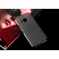 HTC One M9 Kılıf 0.2mm Tam Şeffaf Silikon Kapak Siyah