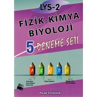 Palme LYS 2 Fizik Kimya Biyoloji 5 Çözümlü Deneme Seti (ISBN: 9786053733707)