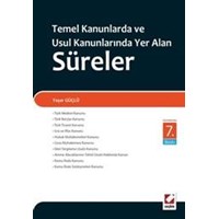Temel Kanunlarda ve Usul Kanunlarında Yer Alan Süreler (ISBN: 9789750233029)