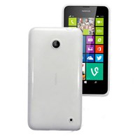 Microsonic Glossy Nokia Lumia 630 / 635 Kılıf Beyaz