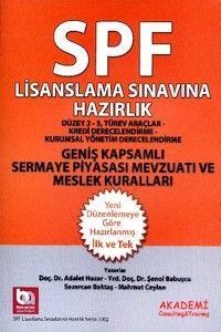 SPF Lisanslama Sınavlarına Hazırlık Türev Araçlar Akademi Yayınları 2015 (ISBN: 9786059048118)