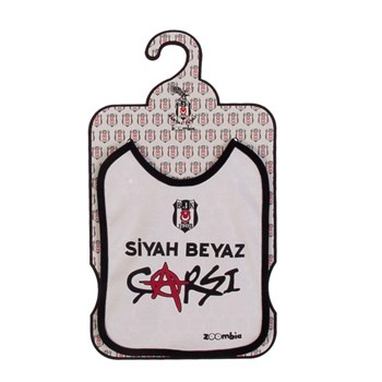 Zoombia Beşiktaş Siyah Beyaz Çarşı Önlük Beyaz