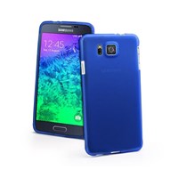 Microsonic Transparent Soft Samsung Galaxy Alpha Kılıf Mavi