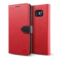 LIFIC Samsung Galaxy Note 5 Saffiano Diary Series Kılıf - Renk : Red