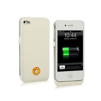 Microsonic Iphone 4s Şarjlı Kılıf (1800mah) Beyaz