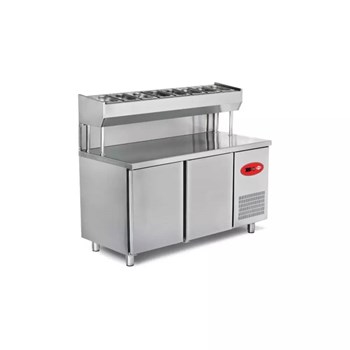 Empero EMP.150.80.01-PSY A+ 300 Lt Çift Kapılı Pizza ve Salata Hazırlık Buzdolabı