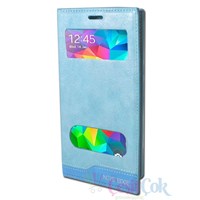 Samsung Galaxy Note Edge Kılıf Gizli Mıknatıslı Mavi