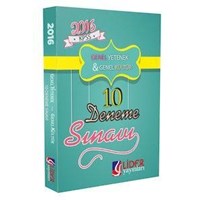 KPSS Genel Yetenek Genel Kültür 10 Deneme Sınavı Lider Yayınları 2016 (ISBN: 9786059926614)