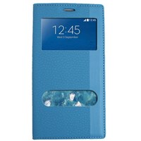 Magnum Galaxy Note Edge Magnum Pencereli Kılıf Mavi MGSCEFMX468