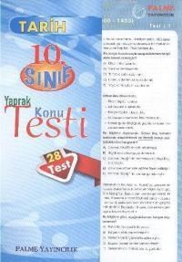 10.Sınıf Tarih Yaprak Konu Testi (28 Test) (ISBN: 9786053553427)