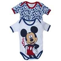 Mickey Mouse MC4213 2li Kısakol Body Beyaz 9-12 Ay (74-80 Cm) 33442164