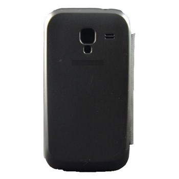 Samsung Galaxy Ace 2 i8160 Kılıf Kapaklı Flip Cover Siyah