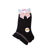 Şirin Modal Desenli Dikişsiz Çorap 36 - 44 Arası Siyah 22410997
