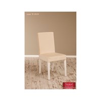 Sanal Mobilya Helen Demonte Sandalye Beyaz - Ekru V-313 25341769