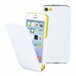 Muvit iFlip Kapaklı iPhone 5c Kılıfı Beyaz MUIFL0041