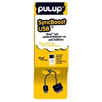PULUP SyncBoost USB iPod iPhone ve iPad için Uzayabilen Senkronizasyon ve Şarj Kablosu Siyah