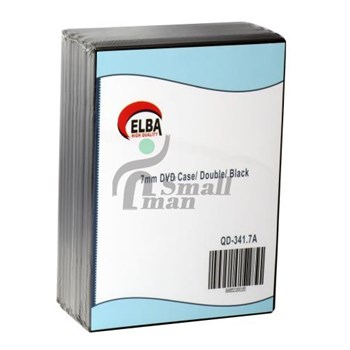 ELBA QD-341.7A 2Lİ SİYAH 7mm DVD KUTUSU
