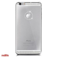 Redlife Iphone 6 Plus Orjınal Desen Bol Taşlı Pc Arka Kapak Gümüş