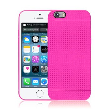 Microsonic Dot Style Silikon Iphone 6s Plus 5.5'' Kılıf Pembe