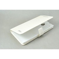 HTC One Mini Kılıf Deri Deluxe Kapaklı Beyaz