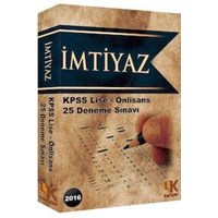 KPSS İmtiyaz Lise Ön Lisans 25 Deneme Sınavı Kariyer Meslek Yayınları 2016 (ISBN: 9786056590900)