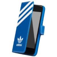 Adidas Booklet Case İphone 5/5S Uyumlu Koruyucu Kılıf Mavi Beyaz