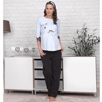 Haluk Baha Lohusa 2'li Pijama Takım Mavi Xl 24718210