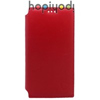Sony Xperia M2 Kılıf Delux Hakiki Deri Türk Malı Kırmızı