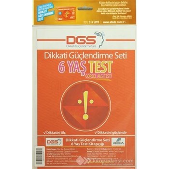 Adeda - Dikkati Güçlendirme Seti 6 Yaş Test Kitapçığı (ISBN: 3990000028161)