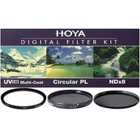 Hoya 52mm Slim Üçlü Filtre Seti UV Polarize NDx8 Çantası